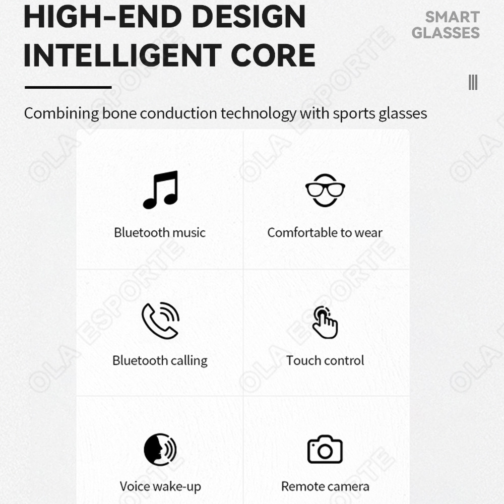 NEW Smart Glasses V5.3 Bluetoo - Gaming Esports Esports review and price