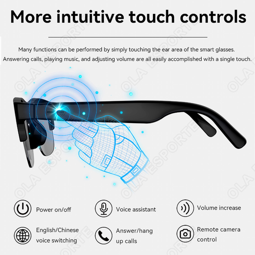 NEW Smart Glasses V5.3 Bluetoo - Gaming Esports Esports review and price
